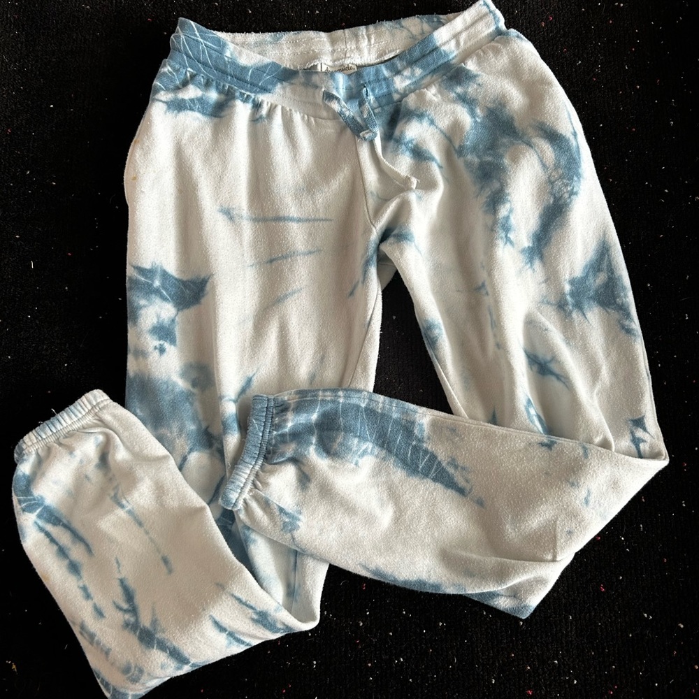 💰SOLD-NWT Anthropologie Dreamsicle tie dye blue white sweatpants lounge pants